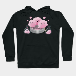 Candyfloss Friends: cotton candy friends, pink and cute having fun and playing. Hoodie